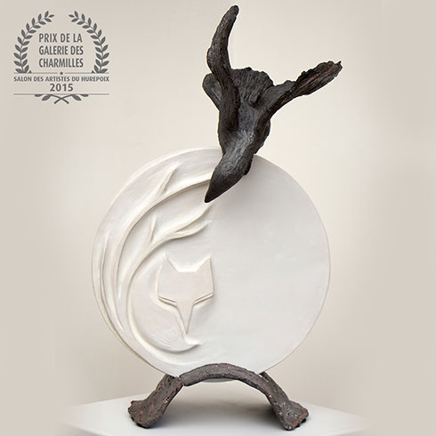 Le corbeau et le renard © Nathalie Landot Le corbeau et le renard © Nathalie Landot